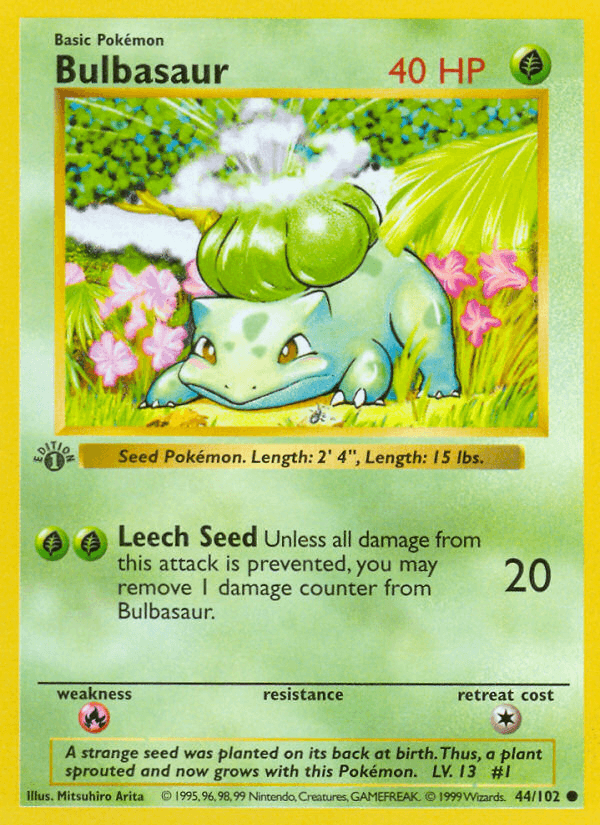 Bulbasaur (Base Set #44)