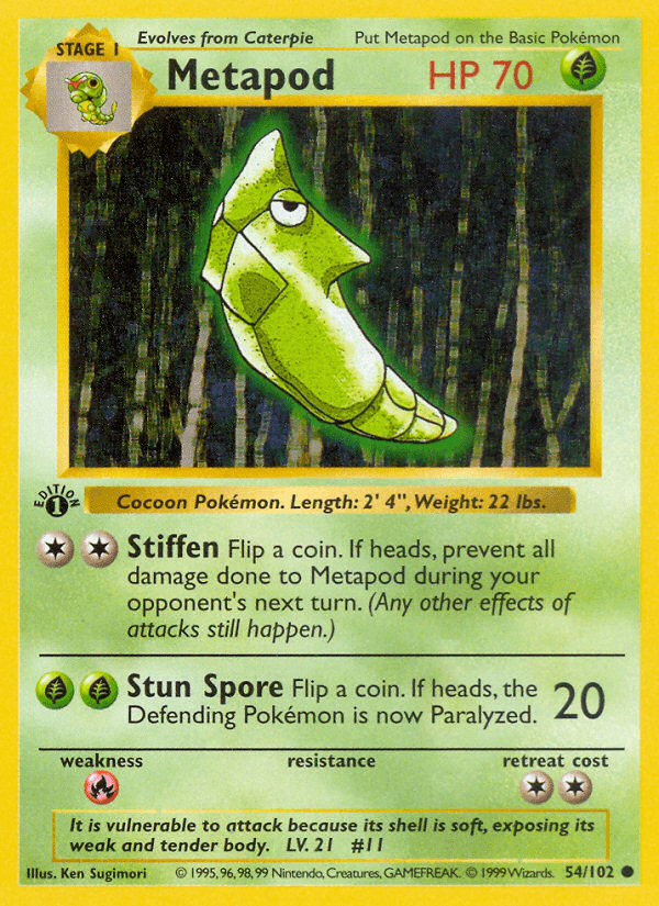 Metapod (Base Set #54)