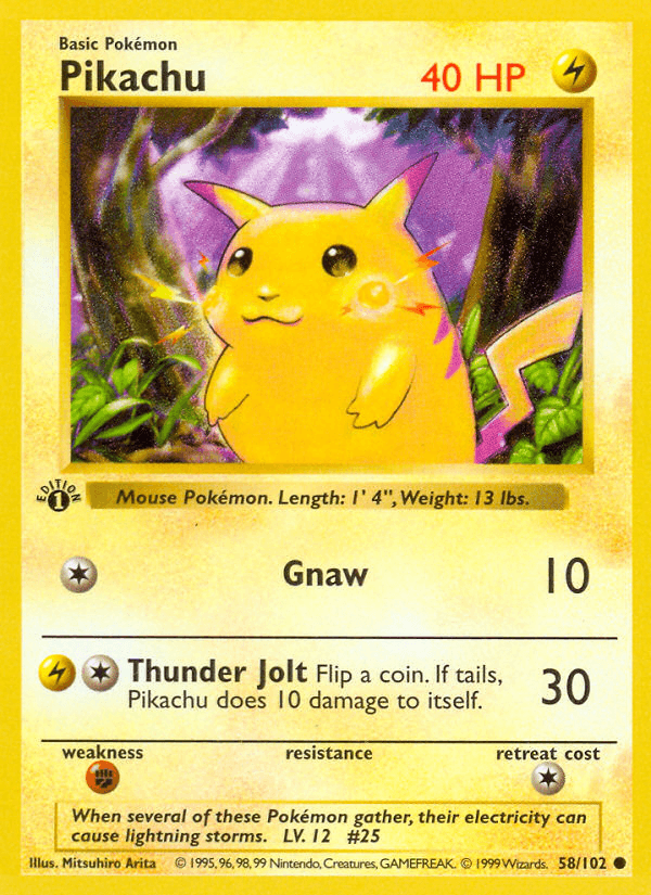 Pikachu (Base Set #58)