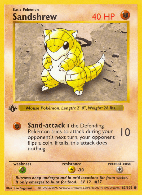 Sandshrew (Base Set #62)